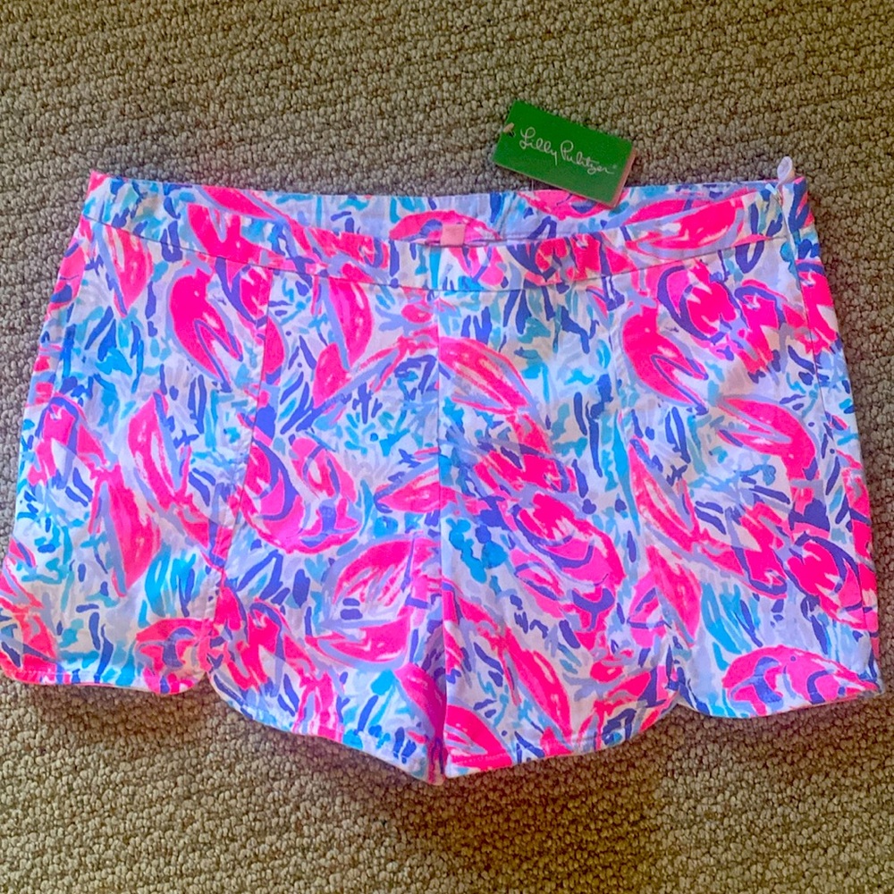 Lilly Pulitzer shorts, pink, blue, orange.sz14 ladies